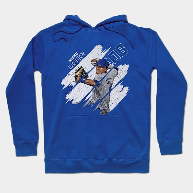 Nicky Lopez Kansas City Stripes Hoodie by Jesse Gorrell